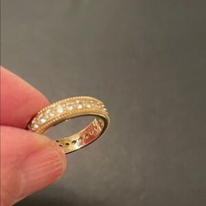 Elegant Gold plated Women's eternity Ring